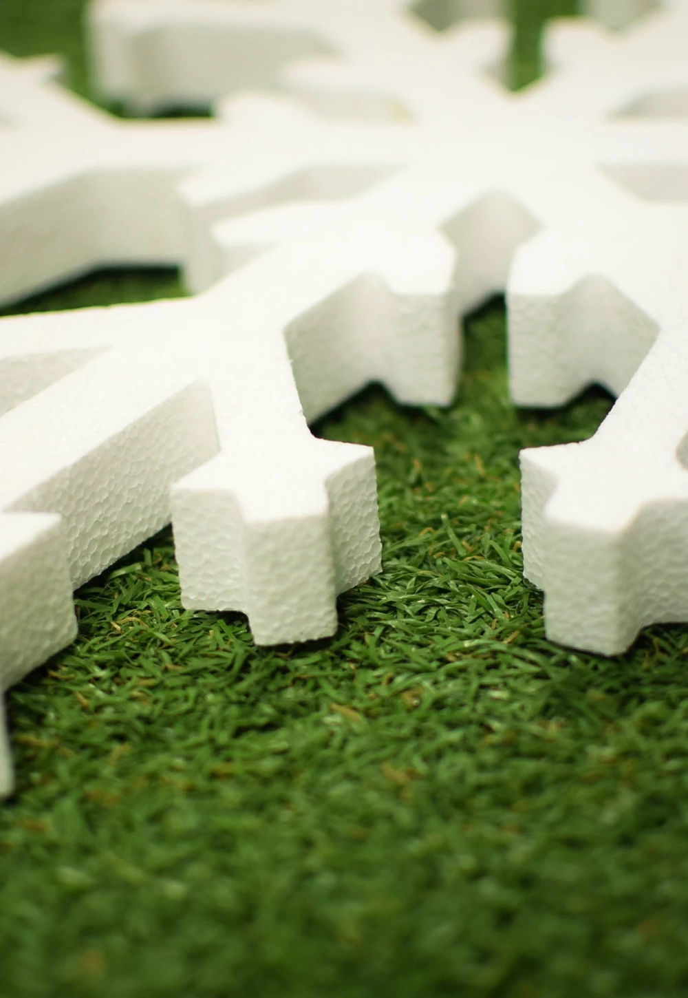 polystyrene snowflake