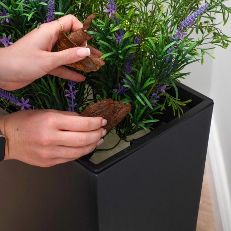 adding rocks and gravel